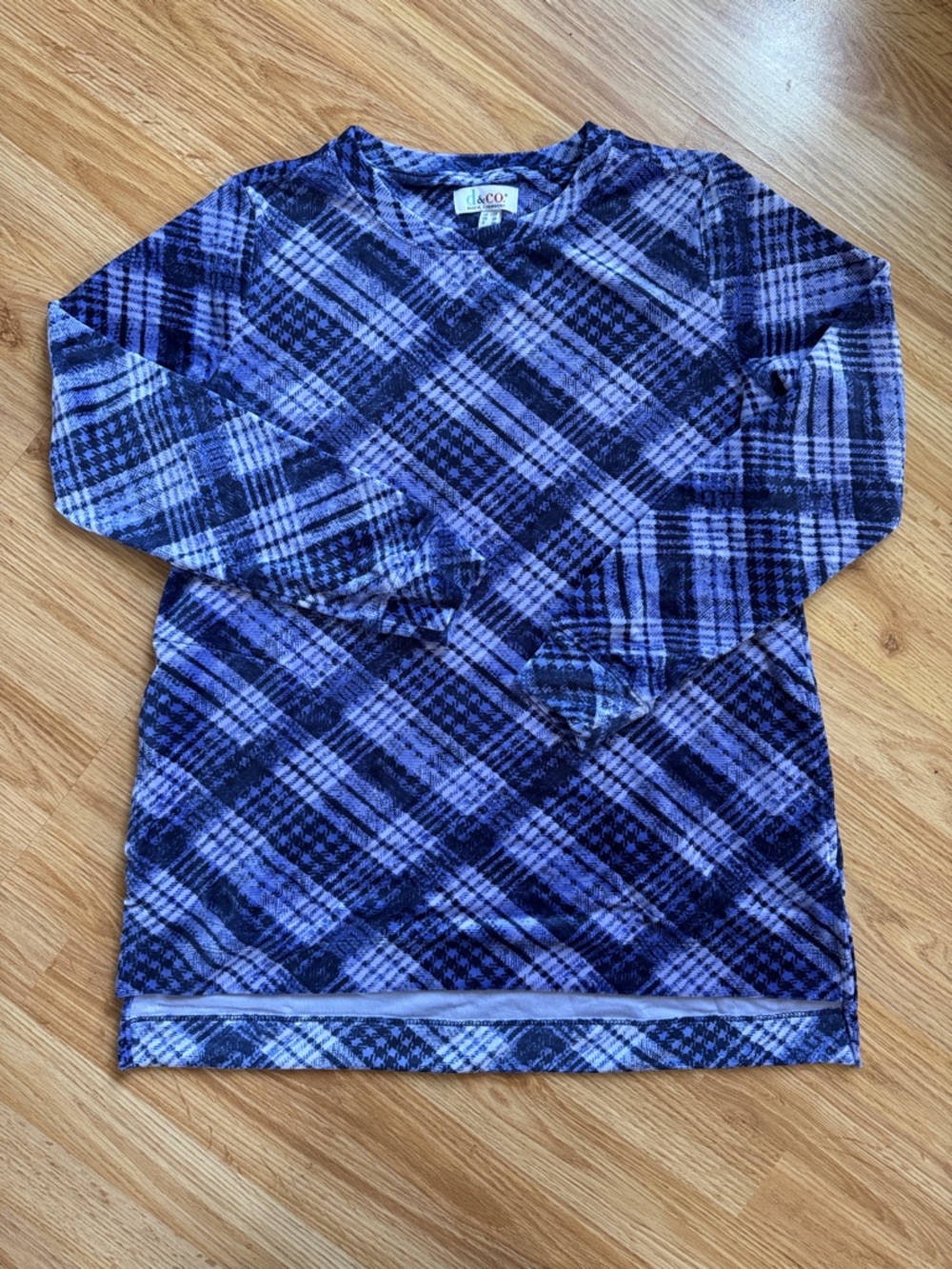d&co Plaid Long Sleeve Top 🔅 XSP